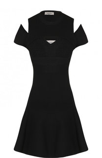Приталенное мини-платье из вискозы Valentino