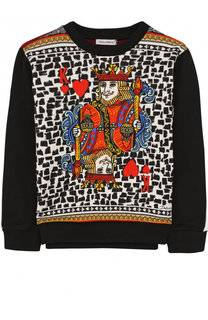 Хлопковый свитшот с принтом Dolce &amp; Gabbana