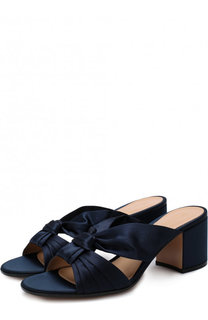 Атласные мюли Blair на устойчивом каблуке Gianvito Rossi