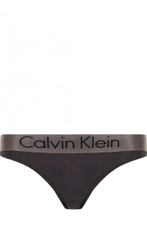 Трусы-стринги с логотипом бренда Calvin Klein Underwear