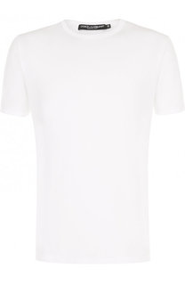 Хлопковая футболка с круглым вырезом Dolce &amp; Gabbana