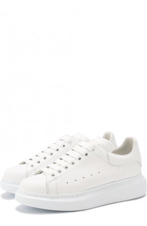 Кожаные кеды на массивной подошве Alexander McQueen