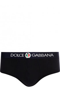 Хлопковые хипсы с широкой резинкой Dolce &amp; Gabbana