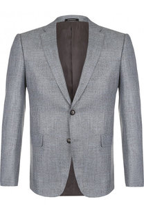 Однобортный шерстяной пиджак Emporio Armani