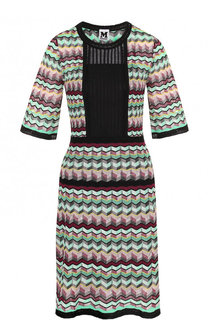 Приталенное мини-платье с коротким рукавом M Missoni