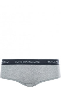 Хлопковые трусы с эластичным поясом Emporio Armani