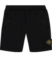 Хлопковые шорты с накладными карманами Stone Island