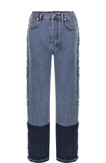 Укороченные джинсы прямого кроя с потертостями Acne Studios