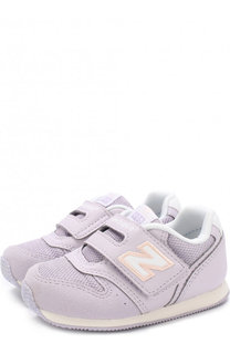 Замшевые кроссовки 996 с текстильной вставкой и застежкой велькро New Balance