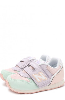 Замшевые кроссовки 996 с текстильной вставкой и застежкой велькро New Balance