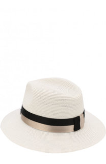 Соломенная шляпа Henrietta с лентой Maison Michel