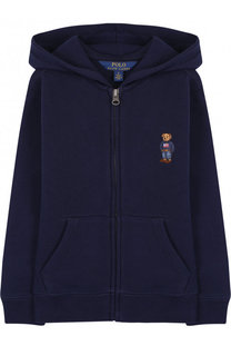 Хлопковый кардиган на молнии с капюшоном Polo Ralph Lauren