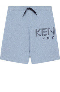 Хлопковые шорты с логотипом бренда Kenzo