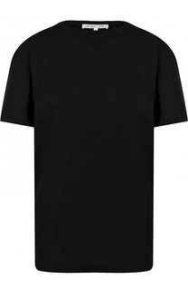 Хлопковая футболка с круглым вырезом и логотипом бренда Helmut Lang