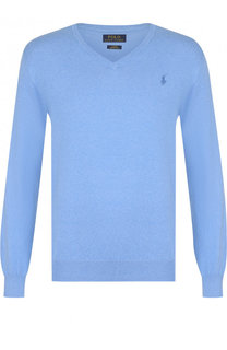 Хлопковый однотонный пуловер Polo Ralph Lauren