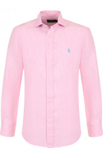 Льняная рубашка с воротником кент Polo Ralph Lauren