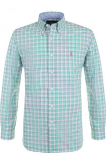 Хлопковая рубашка с воротником button down Polo Ralph Lauren