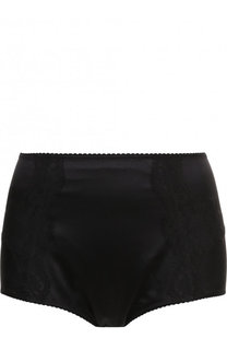 Однотонные шелковый трусы с завышенной талией Dolce &amp; Gabbana
