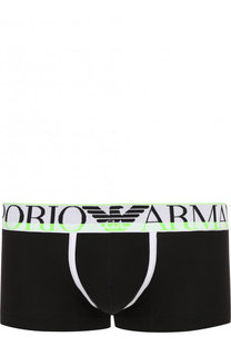 Хлопковые боксеры с широкой резинкой Emporio Armani