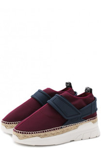 Текстильные кроссовки с джутовой отделкой Kenzo