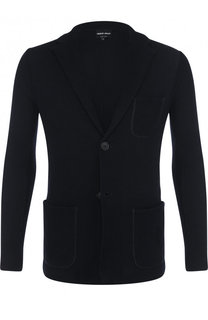 Однобортный хлопковый пиджак Giorgio Armani