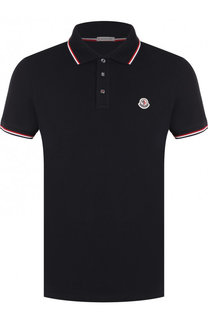 Хлопковое поло с короткими рукавами Moncler