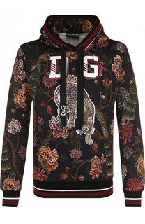 Хлопковое худи с принтом Dolce &amp; Gabbana