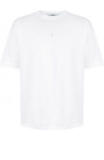 Хлопковая футболка с круглым вырезом Stone Island