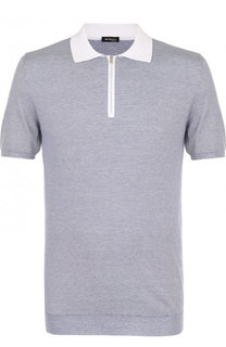 Хлопковый джемпер с короткими рукавами Kiton