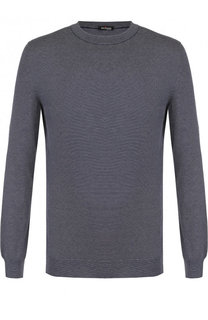 Хлопковый джемпер тонкой вязки Kiton