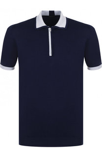 Хлопковое поло с короткими рукавами Kiton