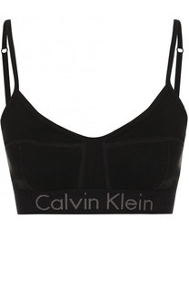 Хлопковый бюстгальтер с логотипом бренда Calvin Klein Underwear