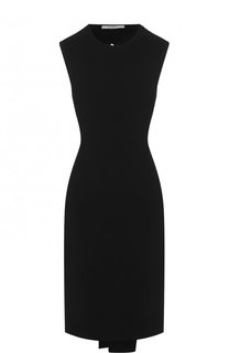Однотонное платье из вискозы с открытой спиной Givenchy
