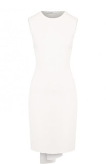 Однотонное платье из вискозы с открытой спиной Givenchy