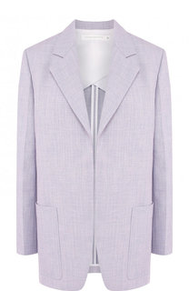 Однотонный жакет из смеси хлопка и вискозы Victoria Beckham