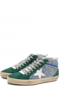 Комбинированные кеды Mid Star с глиттером Golden Goose Deluxe Brand