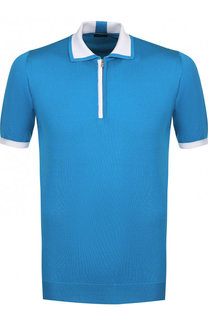 Хлопковое поло с короткими рукавами Kiton