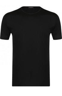 Хлопковая футболка с круглым вырезом Ermenegildo Zegna
