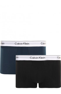 Комплект из двух хлопковых боксеров с широкой резинкой Calvin Klein Underwear