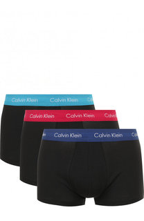 Комплект из трех хлопковых боксеров с широкой резинкой Calvin Klein Underwear