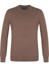 Хлопковый джемпер с логотипом бренда Polo Ralph Lauren