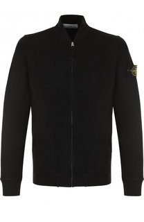 Хлопковая толстовка на молнии Stone Island