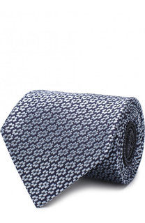 Шелковый галстук с узором Ermenegildo Zegna