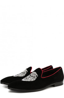 Текстильные слиперы с вышивкой Billionaire