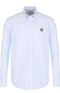 Хлопковая рубашка с воротником button down Kenzo