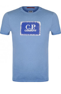 Хлопковая футболка с круглым вырезом C.P. Company