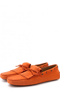 Кожаные мокасины с бахромой Tod’s Tods