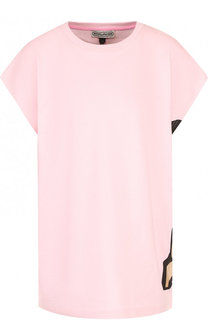 Хлопковая футболка свободного кроя с круглым вырезом Marc Jacobs