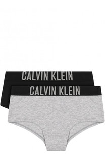 Комплект из двух трусов с логотипом бренда Calvin Klein Underwear