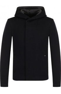 Шерстяная куртка на молнии с капюшоном Emporio Armani